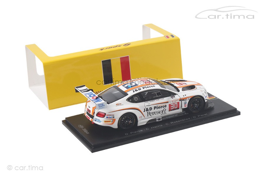 Bentley Continental GT3 24h Spa 2016 Pierce/Harris/Perel Spark 1:43 SB133 Bentley Continental GT3 24h Spa 2016 Pierce/Harris/Perel Spark 1:43 SB133