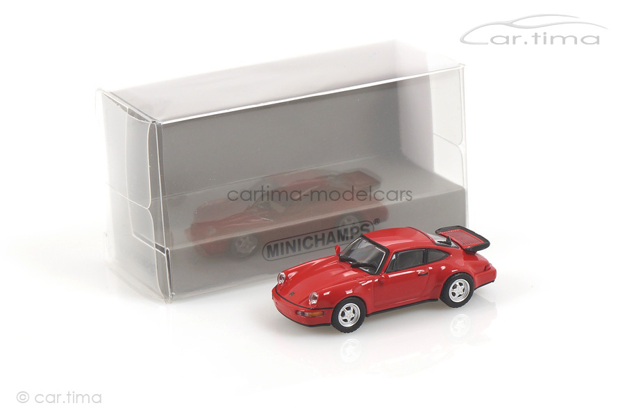 Porsche 911 (964) Turbo Indischrot Minichamps 1:87 870069100