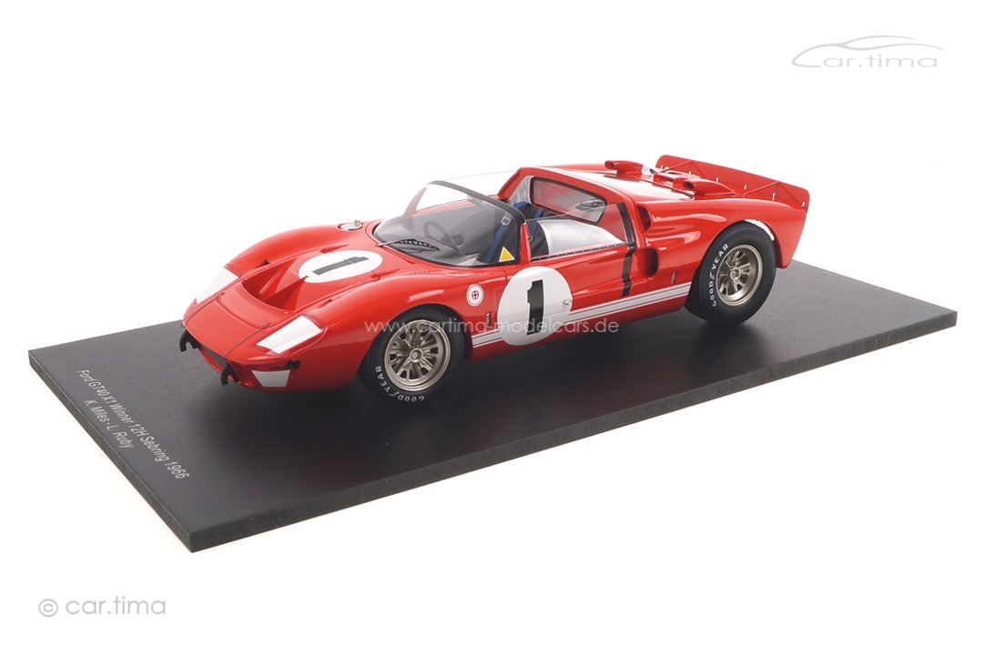Ford X1 Winner 12h Sebring 1966 Miles/Ruby Spark 1:18 18SE66