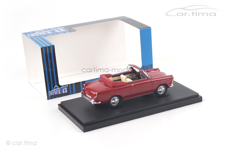 VW 1500 Typ 3 Cabriolet 1961 rot Avenue43 1:43 60003