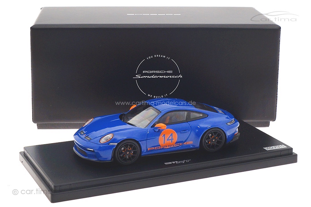 Porsche 911 (992) S/T Nogaroblaumet. Spark 1:43 WAP020561260ST
