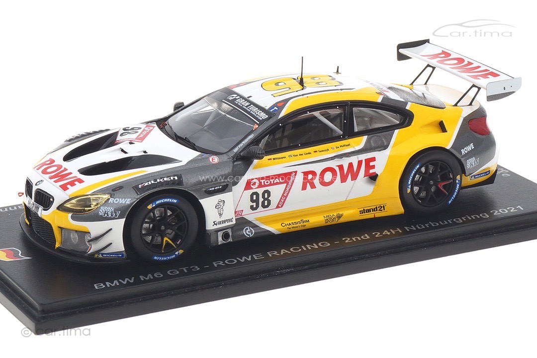BMW M6 GT3 24h Nürburgring 2021 Tomczyk/van der Linde/Wittmann Spark 1:43 SG751