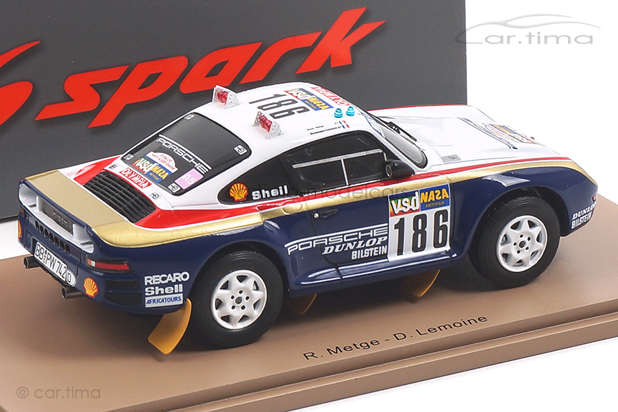Porsche 959 Winner Rallye Paris-Dakar 1986 Metge/Lemoine Spark 1:43 S7815