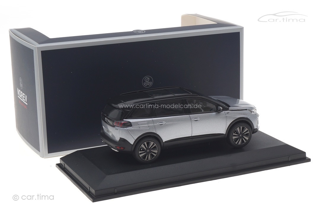 Peugeot 5008 GT 2021 Artense Grey/Black Pack Norev 1:43 473924 Peugeot 5008 GT 2021 Artense Grey/Black Pack Norev 1:43 473924