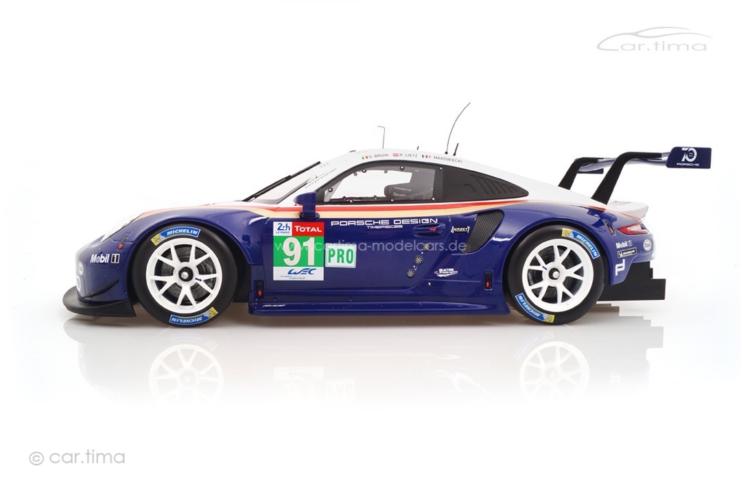Porsche 911 (991) RSR 24h Le Mans 2018 Bruni/Lietz/Makowiecki IXO 1:12 LEGT12004