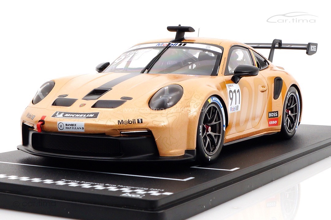 Porsche 911 (992) GT3 Cup Supercup Hungaroring 2023 Timo Glock IXO 1:18 LEGT18-23CUP001