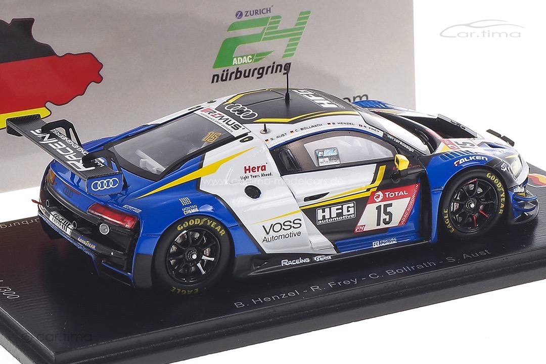 Audi R8 LMS GT3 24h Nürburgring 2020 Aust/Bollrath/Frey/Henzel Spark 1:43 SG713 Audi R8 LMS GT3 24h Nürburgring 2020 Aust/Bollrath/Frey/Henzel Spark 1:43 SG713