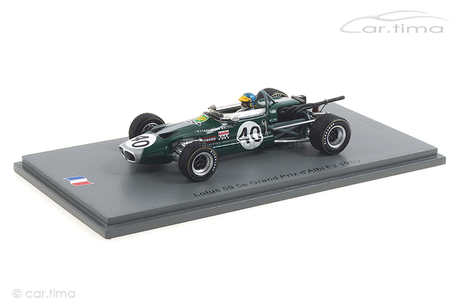 Lotus 59 Grand Prix d'Albi F2 1969 Ronnie Peterson Spark 1:43 SF187 Lotus 59 Grand Prix d'Albi F2 1969 Ronnie Peterson Spark 1:43 SF187