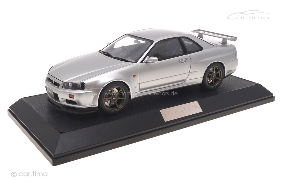 Nissan Skyline GT-R V-spec (BNR34) Sonic silver Hobby Japan 1:18 HJ1809S Nissan Skyline GT-R V-spec (BNR34) Sonic silver Hobby Japan 1:18 HJ1809S