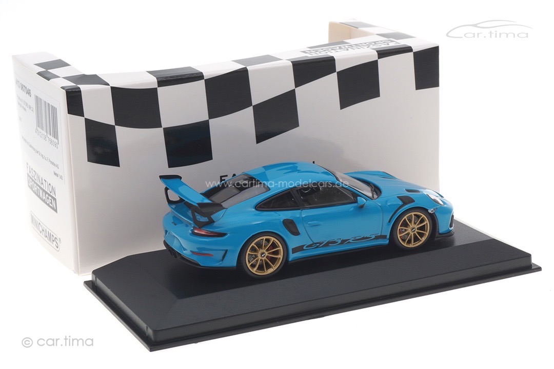Porsche 911 (991 II) GT3 RS Miamiblau/Rad Aurum Minichamps 1:43 413067046 Porsche 911 (991 II) GT3 RS Miamiblau/Rad Aurum Minichamps 1:43 413067046