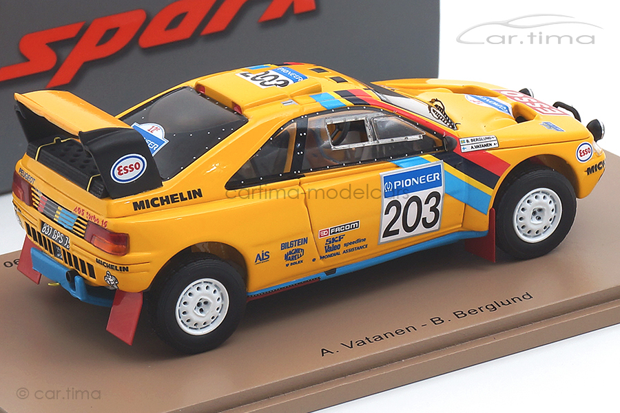 Peugeot 405 T16 Grand Raid Winner Paris Dakar 1990 Vatanen/Berglund Spark 1:43 S5624