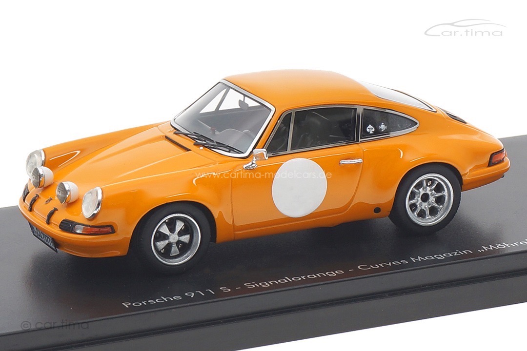 Porsche 911 S Signalorange Curves Magazin "Möhre" Originalsignatur Stefan Bogner car.tima 1:43 Porsche 911 S Signalorange Curves Magazin "Möhre" Originalsignatur Stefan Bogner car.tima 1:43