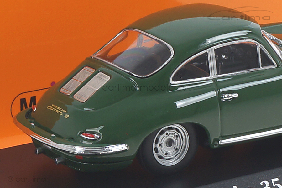 Porsche 356 C Carrera 2 1963 dunkelgrün Maxichamps 1:43 940062360 Porsche 356 C Carrera 2 1963 dunkelgrün Maxichamps 1:43 940062360