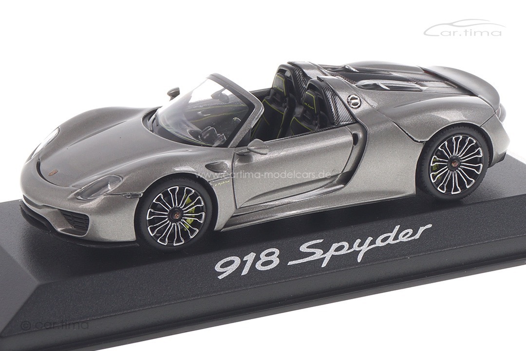 Porsche 918 Spyder Liquid metal silber Minichamps 1:43 WAP0201000E Porsche 918 Spyder Liquid metal silber Minichamps 1:43 WAP0201000E
