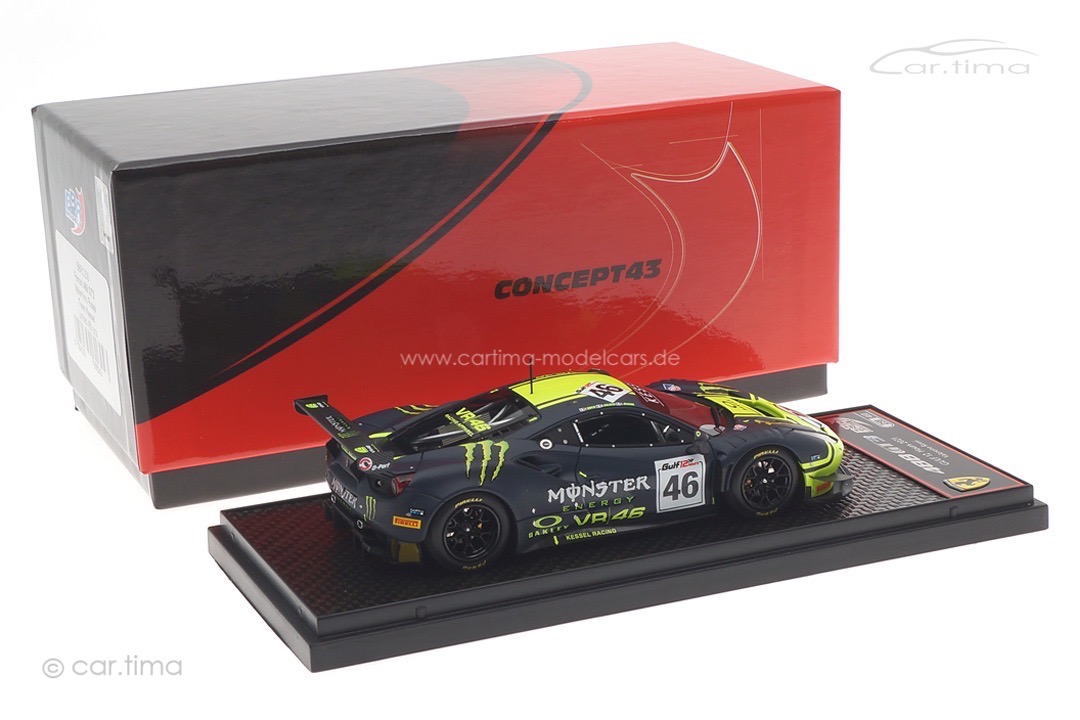 Ferrari 488 GT3 12h Gulf 2021 Marini/Uccio/Rossi BBR 1:43 BBRC258 Ferrari 488 GT3 12h Gulf 2021 Marini/Uccio/Rossi BBR 1:43 BBRC258