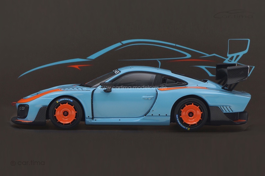 Porsche 935/19 Gulfblau/Rad Gulforange Minichamps car.tima CUSTOMIZED 1:43 Porsche 935/19 Gulfblau/Rad Gulforange Minichamps car.tima CUSTOMIZED 1:43