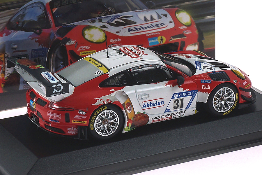 Porsche 911 (991 II) GT3 R Frikadelli Racing 24 Nürburgring 2018 Seefried/Laser Minichamps 1:43 Porsche 911 (991 II) GT3 R Frikadelli Racing 24 Nürburgring 2018 Seefried/Laser Minichamps 1:43