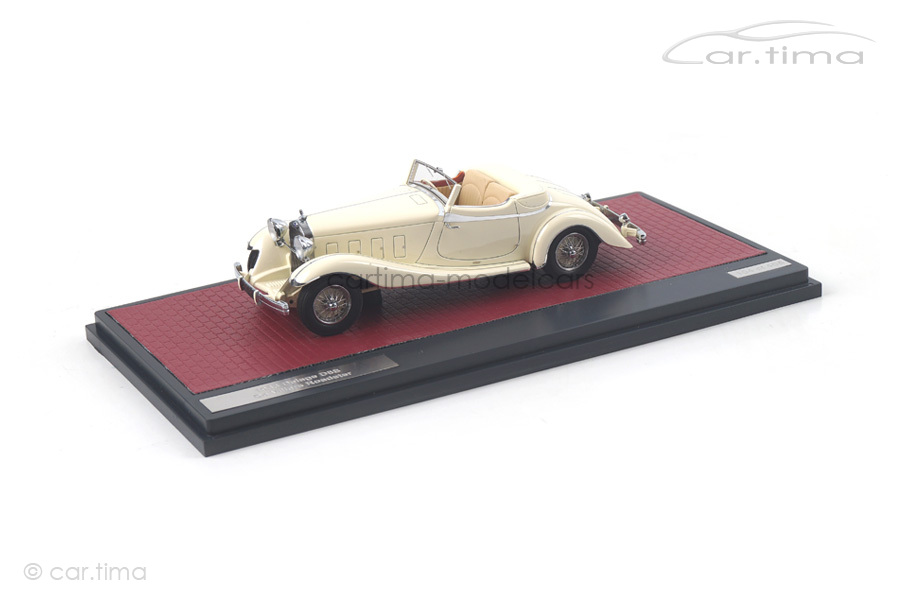 Delage D8S De Villars Roadster 1933 weiß Matrix Scale Models 1:43 MX50407-031