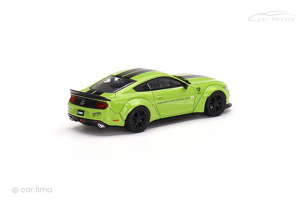 LB Works Ford Mustang Grabber Lime MINI GT 1:64 MGT00426-L