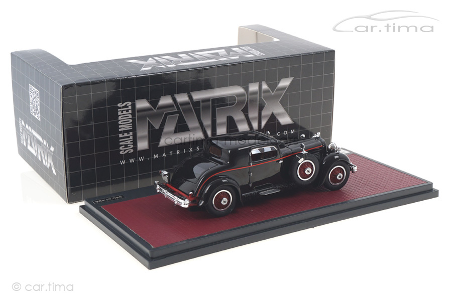 Stutz Model M Supercharged Lancefield Coupe schwarz Matrix 1:43 MX41804-051