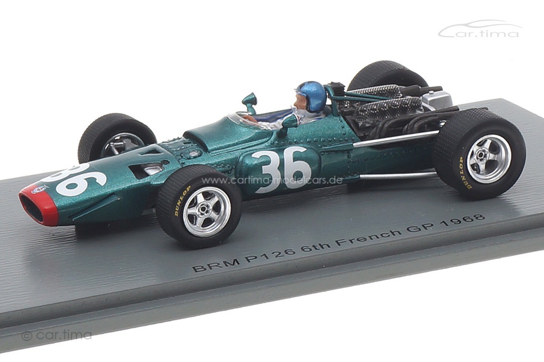 BRM P126 GP Frankreich 1968 Piers Courage Spark 1:43 S5701 BRM P126 GP Frankreich 1968 Piers Courage Spark 1:43 S5701