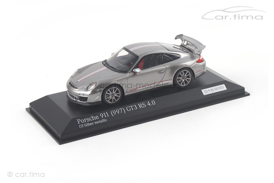 Porsche 911 (997) GT3 RS 4.0 GT-silber  Minichamps car.tima EXCLUSIVE CA04316049