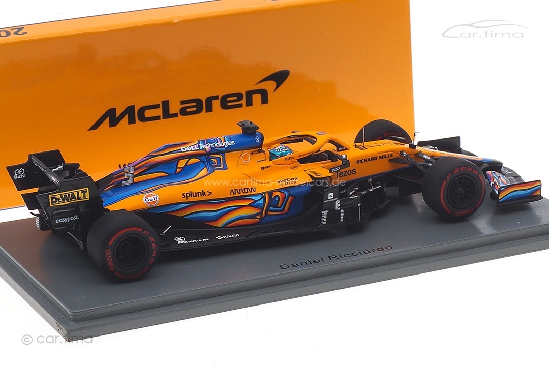 McLaren MCL35M GP Abu Dhabi 2021 Daniel Ricciardo Spark 1:43 S7854 McLaren MCL35M GP Abu Dhabi 2021 Daniel Ricciardo Spark 1:43 S7854
