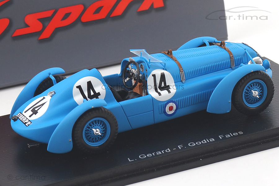 Delage D6 S 24h Le Mans 1949 Gerard/Godia Fales Spark 1:43 S2729 Delage D6 S 24h Le Mans 1949 Gerard/Godia Fales Spark 1:43 S2729