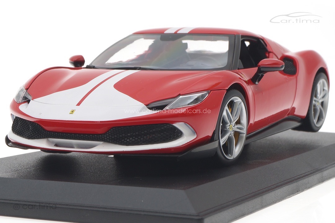 Ferrari 296 GTB Assetto Fiorano 2022 rot/weiß Bburago 1:18 18-16017R Ferrari 296 GTB Assetto Fiorano 2022 rot/weiß Bburago 1:18 18-16017R