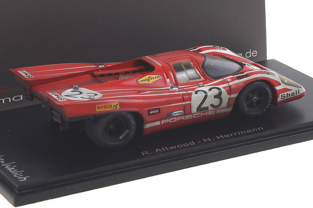 Porsche 917 Winner 24h Le Mans 1970 Attwood/Herrmann car.tima FINISH LINE 1:43 Porsche 917 Winner 24h Le Mans 1970 Attwood/Herrmann car.tima FINISH LINE 1:43