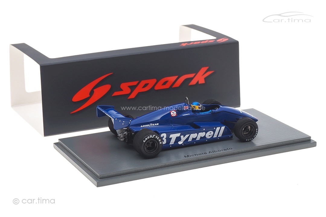 Tyrrell 011 GP Deutschland 1982 Michele Alboreto Spark 1:43 S7283