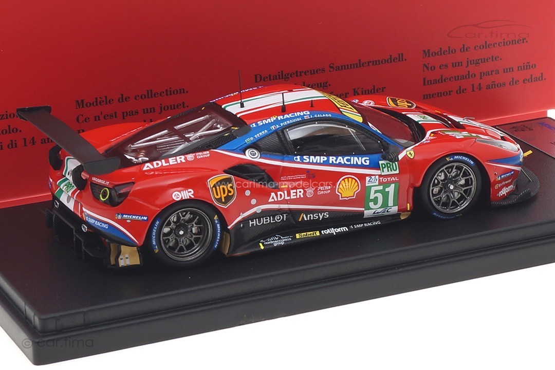 Ferrari 488 GTE Evo 24h Le Mans 2020 Calado/Pier Guido/Serra Looksmart 1:43 LSLM106