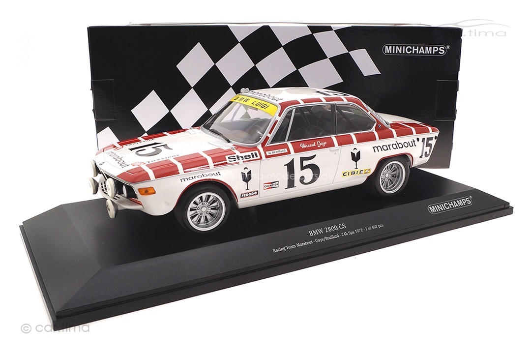 BMW 2800 CS 24h Spa 1972 Gaye/Braillard Minichamps 1:18 155722715