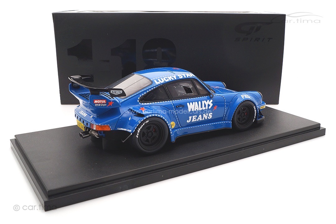 RWB Bodykit OSHO auf Basis Porsche 911 (964) blau GT Spirit 1:18 GT448