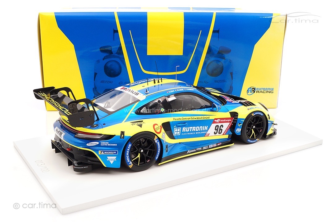 Porsche 911 (992) GT3 R 24h Nürburgring 2023 Rutronik Racing Spark 1:18 FF031