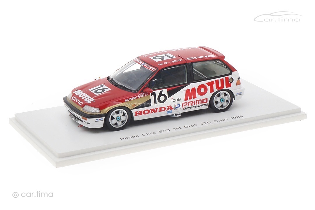 Honda Civic EF3 JTC 1989 Nakako/Suzuki Spark 1:43 S5454 Honda Civic EF3 JTC 1989 Nakako/Suzuki Spark 1:43 S5454