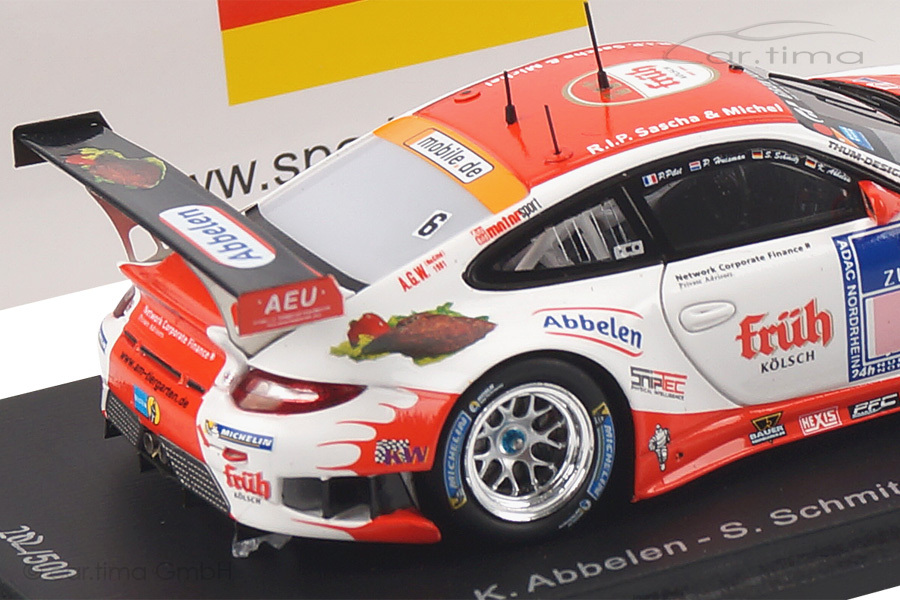 Porsche 911 (997 II) GT3 R 24h Nürburgring 2014 Abbelen/Huisman/Schmitz Spark 1:43 SG155 Porsche 911 (997 II) GT3 R 24h Nürburgring 2014 Abbelen/Huisman/Schmitz Spark 1:43 SG155