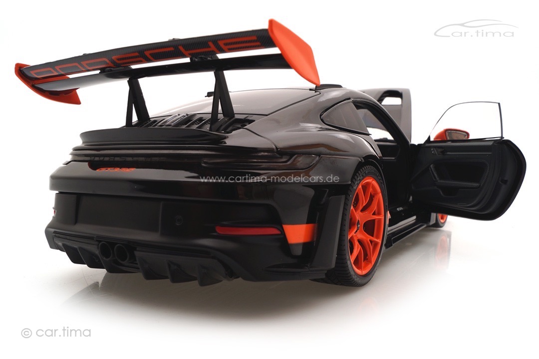 Porsche 911 (992) GT3 RS Schwarz/Rad orange Minichamps 1:18 113062030 Porsche 911 (992) GT3 RS Schwarz/Rad orange Minichamps 1:18 113062030