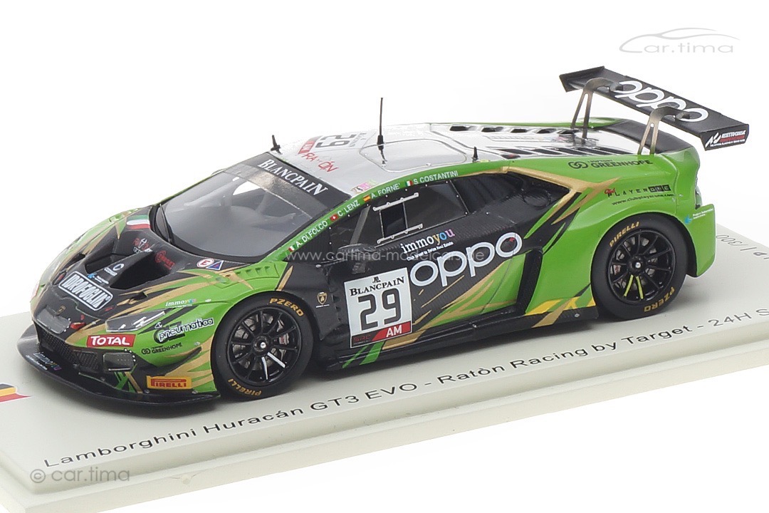 Lamborghini Huracán GT3 Evo 24h Spa 2019 Lenz/Forné/Costantini/Di Folco Spark 1:43 SB318 Lamborghini Huracán GT3 Evo 24h Spa 2019 Lenz/Forné/Costantini/Di Folco Spark 1:43 SB318