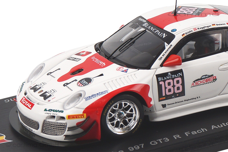 Porsche 911 (997 II) GT3 R24h Spa 2014 Klohs/Ragginger/Dolenc Spark 1:43 SB081 Porsche 911 (997 II) GT3 R24h Spa 2014 Klohs/Ragginger/Dolenc Spark 1:43 SB081