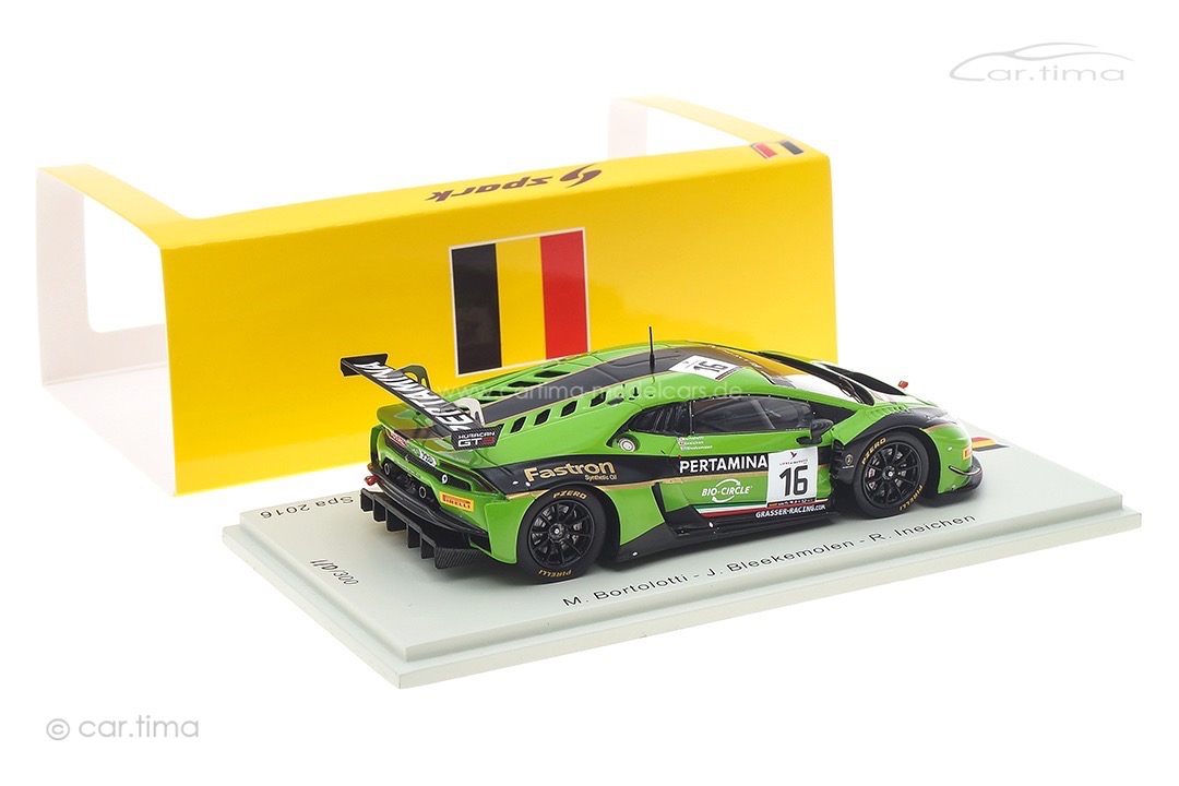 Lamborghini Huracán GT3 24h Spa 2016 Bleekemolen/Bortolotti/Ineichen Spark 1:43 SB285
