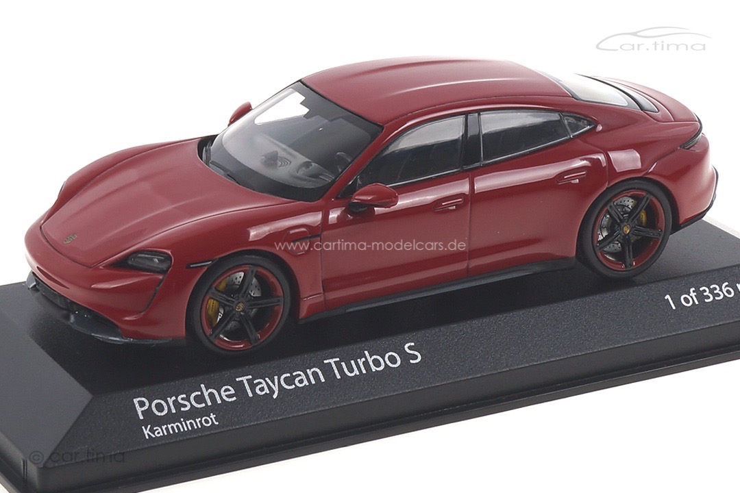Porsche Taycan Turbo S Karminrot Minichamps 1:43 410068472