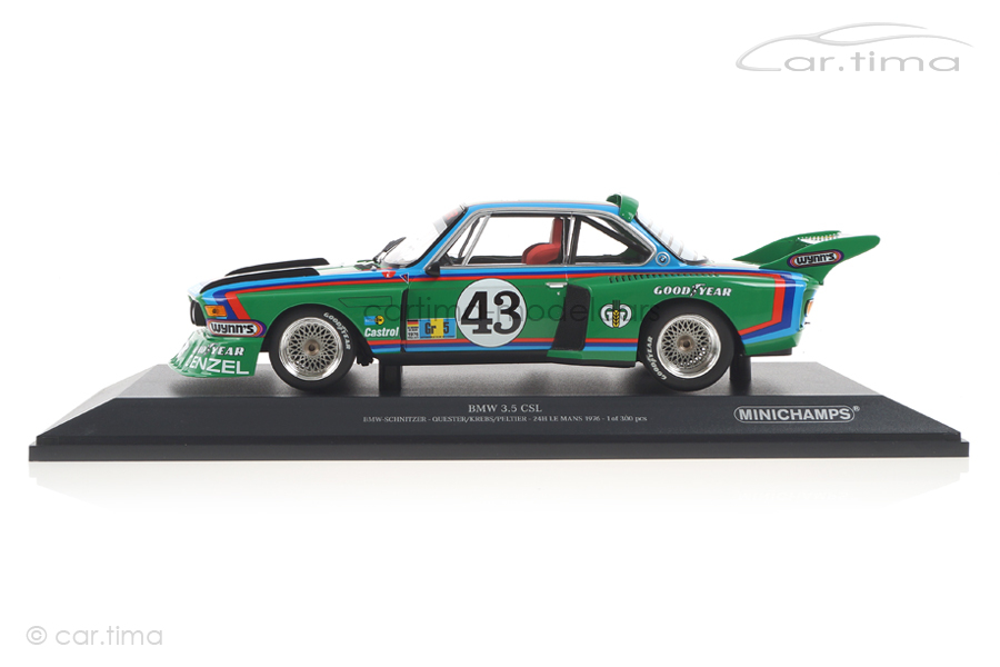 BMW 3.5 CSL 24h Le Mans 1976 Quester/Krebs/Peltier Minichamps 1:18 155762643 BMW 3.5 CSL 24h Le Mans 1976 Quester/Krebs/Peltier Minichamps 1:18 155762643