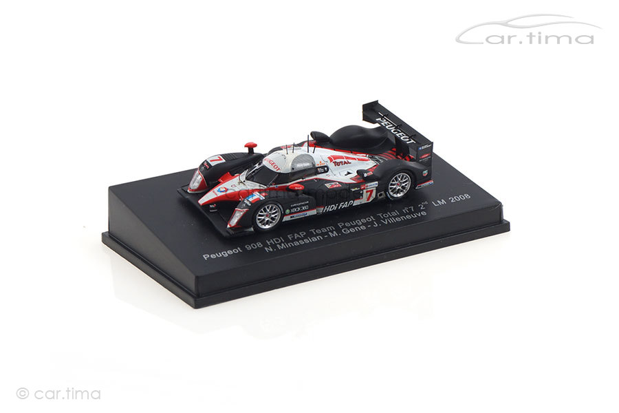 Peugeot 908 HDI 24h Le Mans 2008 Gene/Minassian/Villeneuve Spark 1:87 87S085