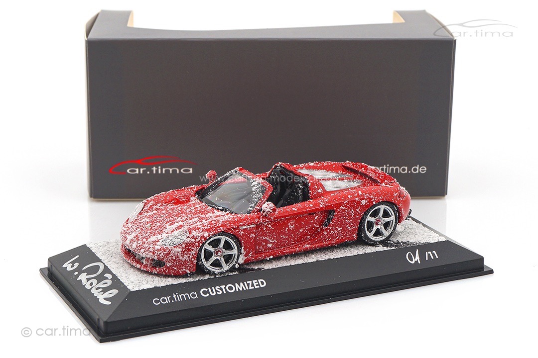 Porsche Carrera GT Drift into 2026 Originalsignatur Walter Röhrl Minichamps car.tima CUSTOMIZED 1:43