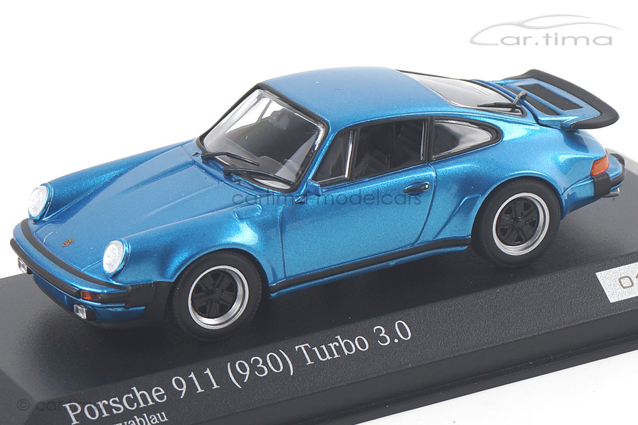 Porsche 911 (930) Turbo 3.0 Minervablau Minichamps 1:43 CA04316030 Porsche 911 (930) Turbo 3.0 Minervablau Minichamps 1:43 CA04316030