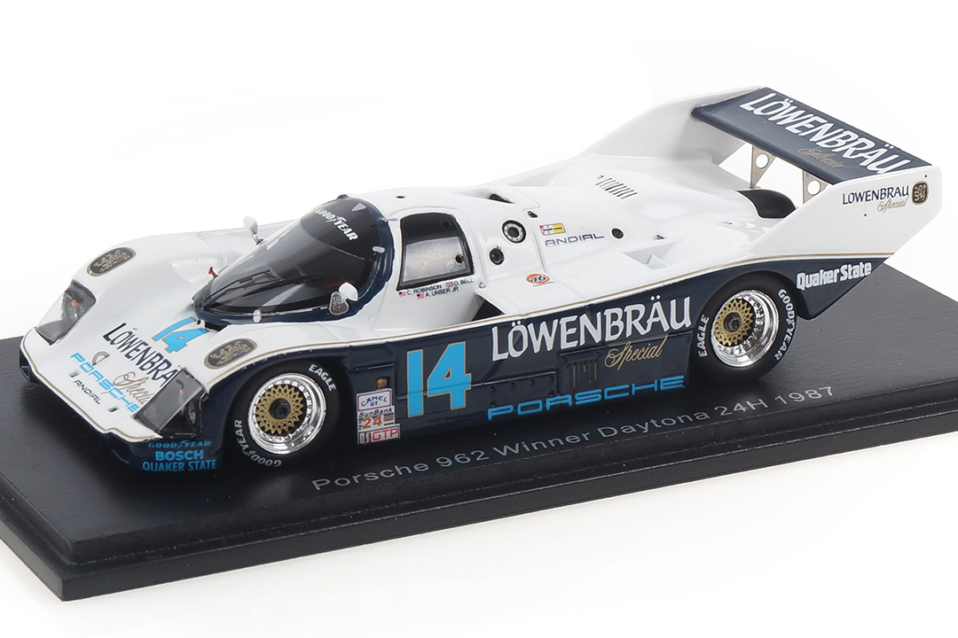 Porsche 962 Winner 24h Daytona 1987 Bell/Holbert/Robinson/Unser Jr. Spark 1:43 43DA87 Porsche 962 Winner 24h Daytona 1987 Bell/Holbert/Robinson/Unser Jr. Spark 1:43 43DA87