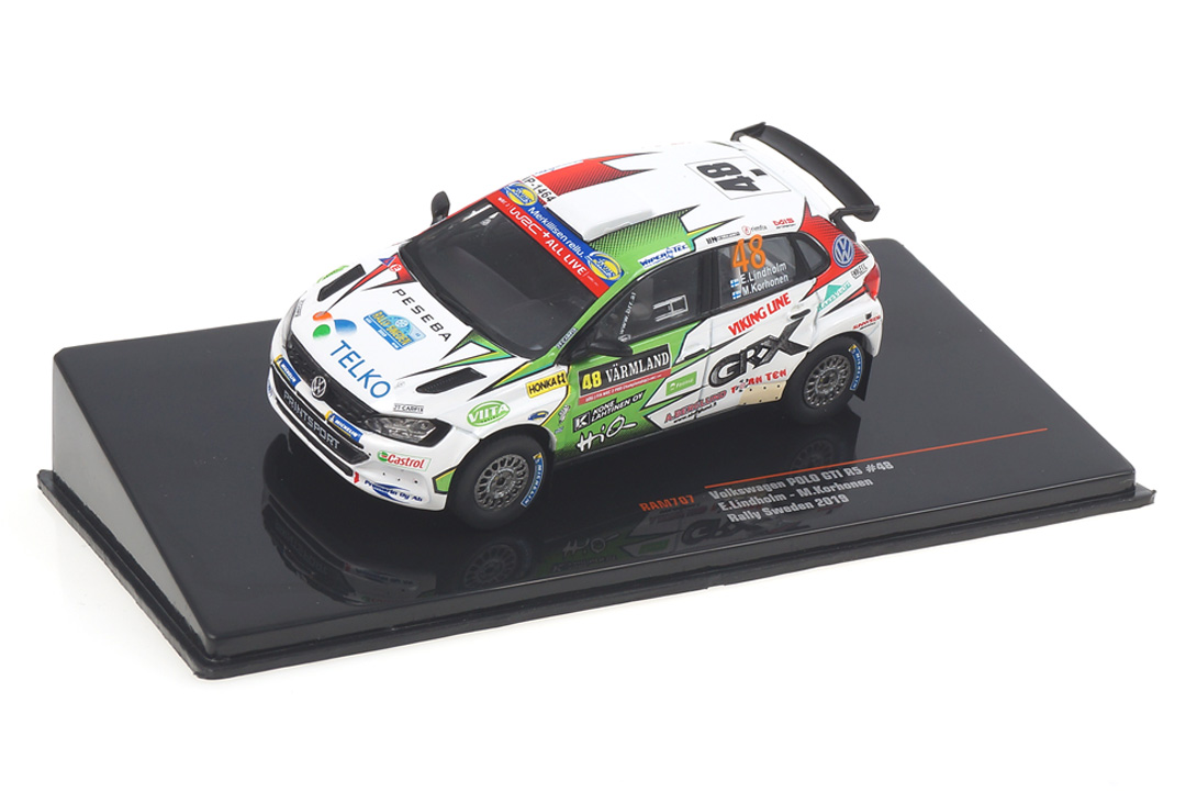 VW Polo GTI R5 Rallye Sweden 2019 Lindholm/Korhonen IXO 1:43 RAM707 VW Polo GTI R5 Rallye Sweden 2019 Lindholm/Korhonen IXO 1:43 RAM707