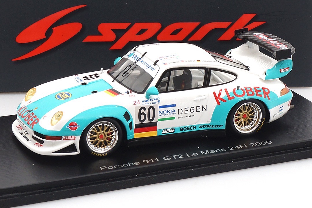 Porsche 911 (993) GT2 24h Le Mans 2000 Kendall/Slater/von Gartzen Spark 1:43 S9936
