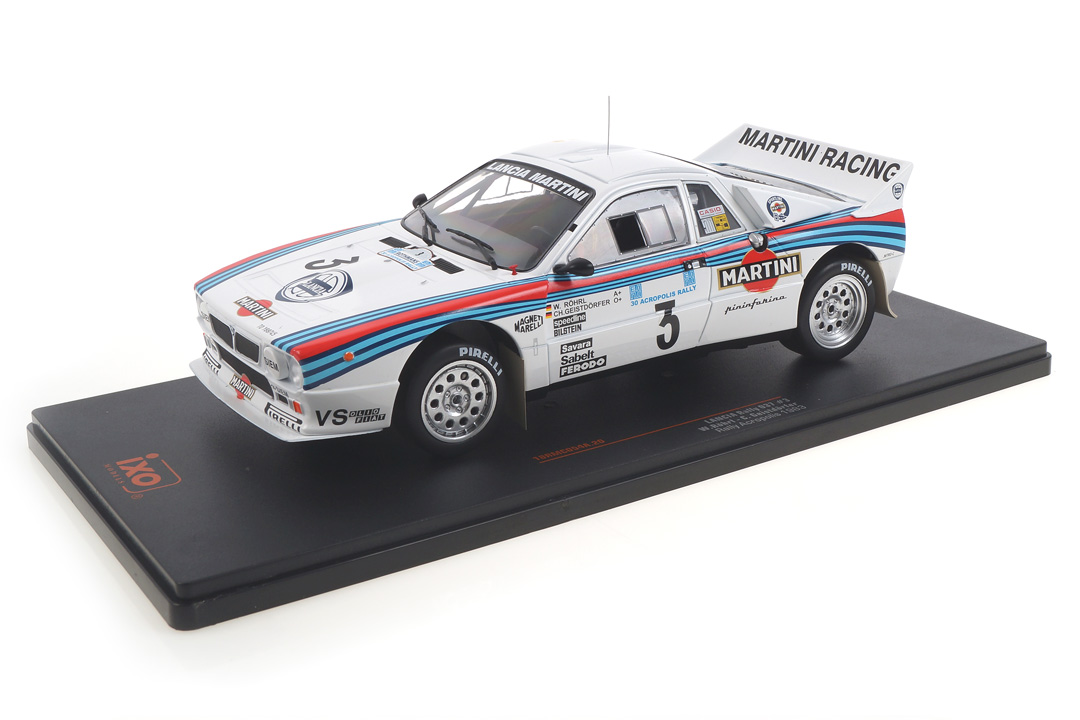 Lancia 037 Rallye Acropolis 1983 Röhrl/Geistdörfer IXO 1:18 18RMC054A Lancia 037 Rallye Acropolis 1983 Röhrl/Geistdörfer IXO 1:18 18RMC054A